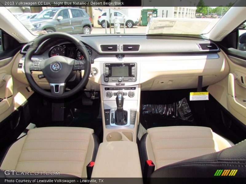Night Blue Metallic / Desert Beige/Black 2013 Volkswagen CC Lux