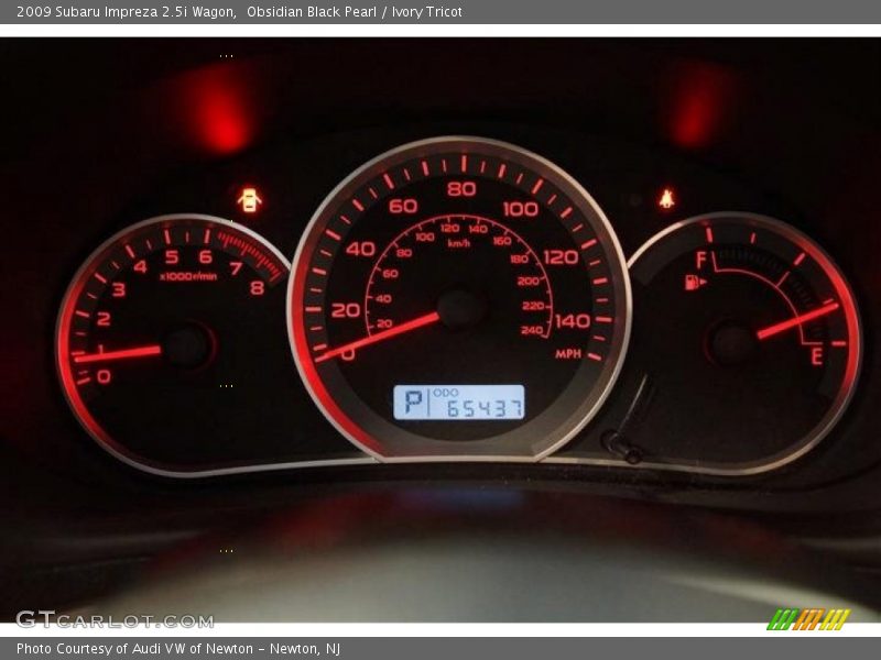 Obsidian Black Pearl / Ivory Tricot 2009 Subaru Impreza 2.5i Wagon