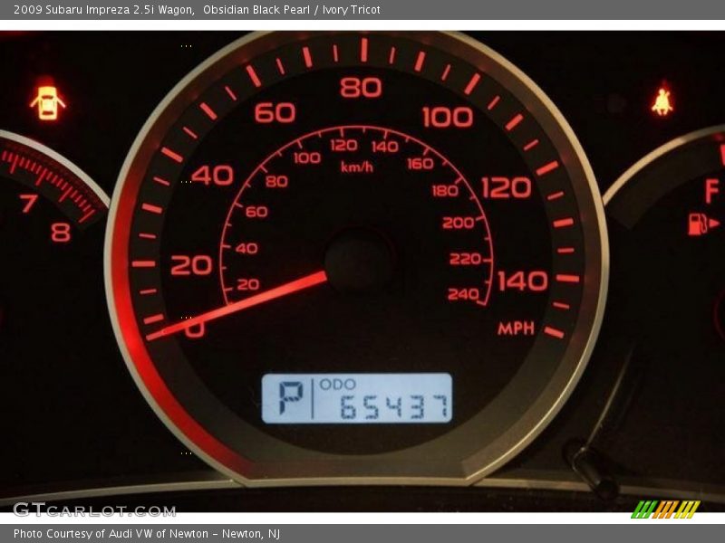 Obsidian Black Pearl / Ivory Tricot 2009 Subaru Impreza 2.5i Wagon