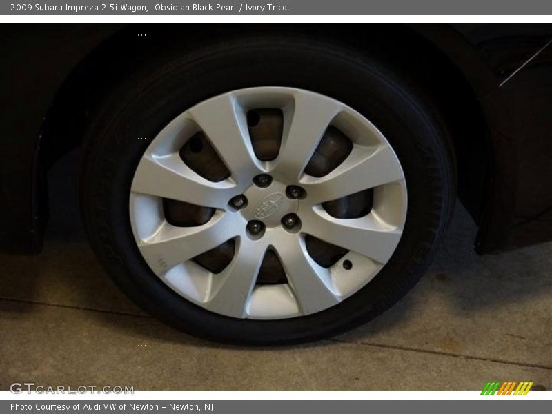 Obsidian Black Pearl / Ivory Tricot 2009 Subaru Impreza 2.5i Wagon