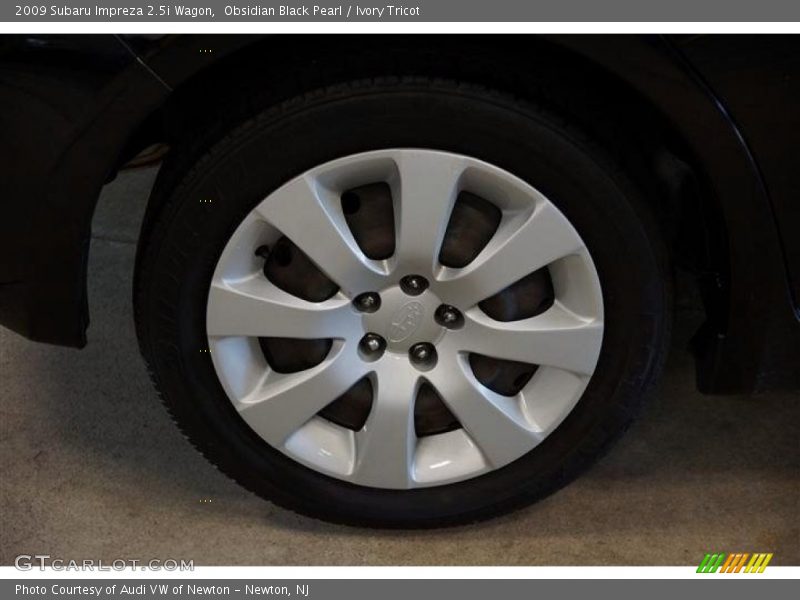 Obsidian Black Pearl / Ivory Tricot 2009 Subaru Impreza 2.5i Wagon