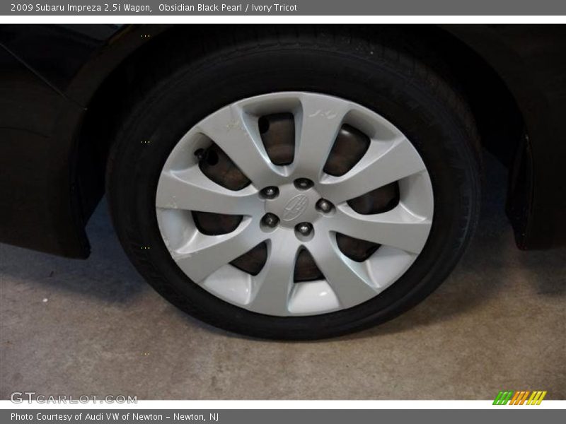 Obsidian Black Pearl / Ivory Tricot 2009 Subaru Impreza 2.5i Wagon