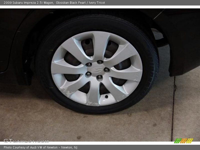 Obsidian Black Pearl / Ivory Tricot 2009 Subaru Impreza 2.5i Wagon
