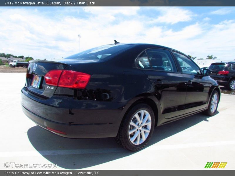 Black / Titan Black 2012 Volkswagen Jetta SE Sedan