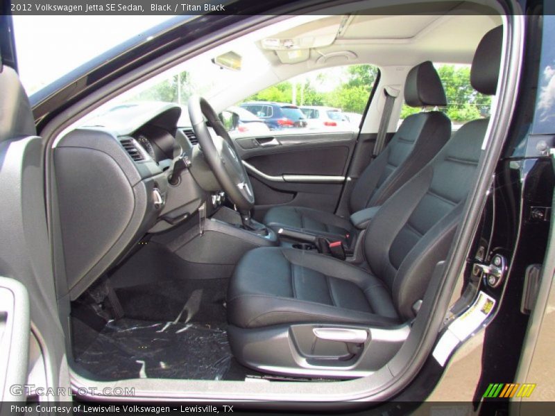 Black / Titan Black 2012 Volkswagen Jetta SE Sedan