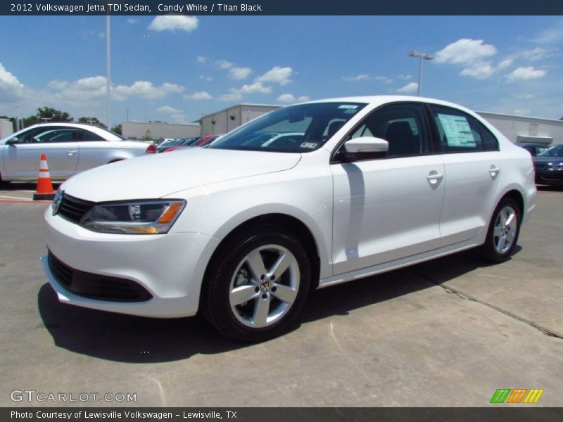 Candy White / Titan Black 2012 Volkswagen Jetta TDI Sedan