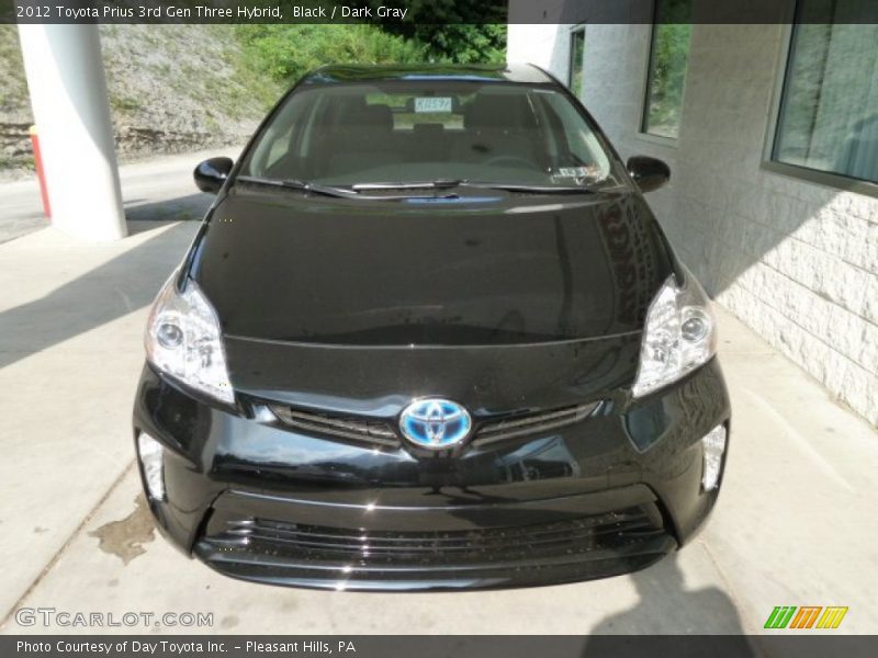 Black / Dark Gray 2012 Toyota Prius 3rd Gen Three Hybrid