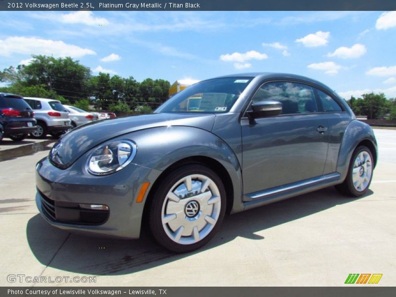 Platinum Gray Metallic / Titan Black 2012 Volkswagen Beetle 2.5L