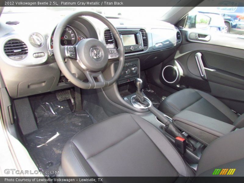 Platinum Gray Metallic / Titan Black 2012 Volkswagen Beetle 2.5L