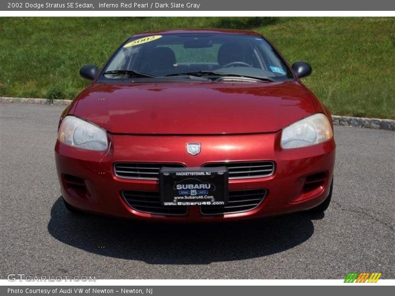 Inferno Red Pearl / Dark Slate Gray 2002 Dodge Stratus SE Sedan