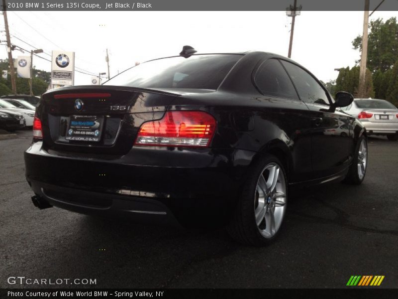 Jet Black / Black 2010 BMW 1 Series 135i Coupe