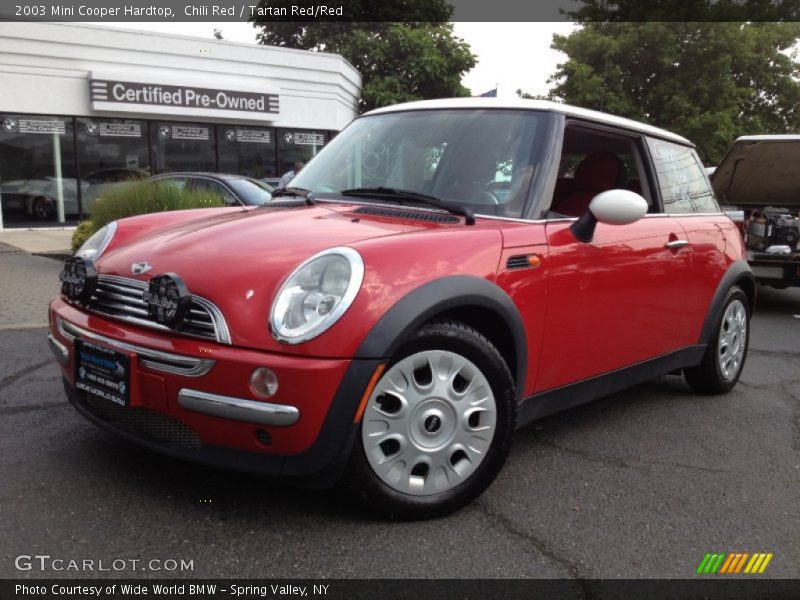 Chili Red / Tartan Red/Red 2003 Mini Cooper Hardtop