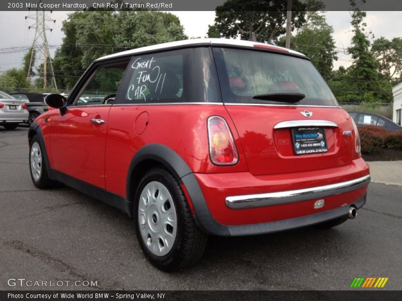 Chili Red / Tartan Red/Red 2003 Mini Cooper Hardtop