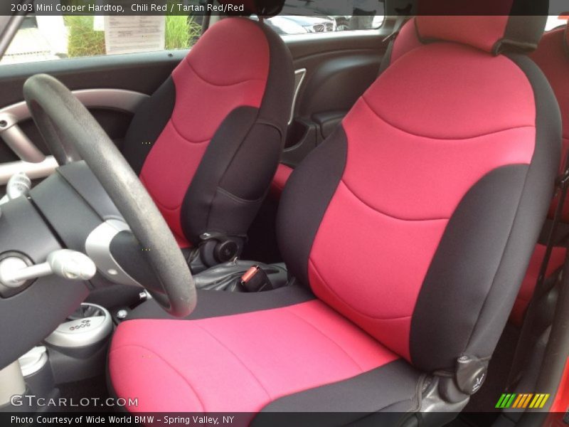 Chili Red / Tartan Red/Red 2003 Mini Cooper Hardtop