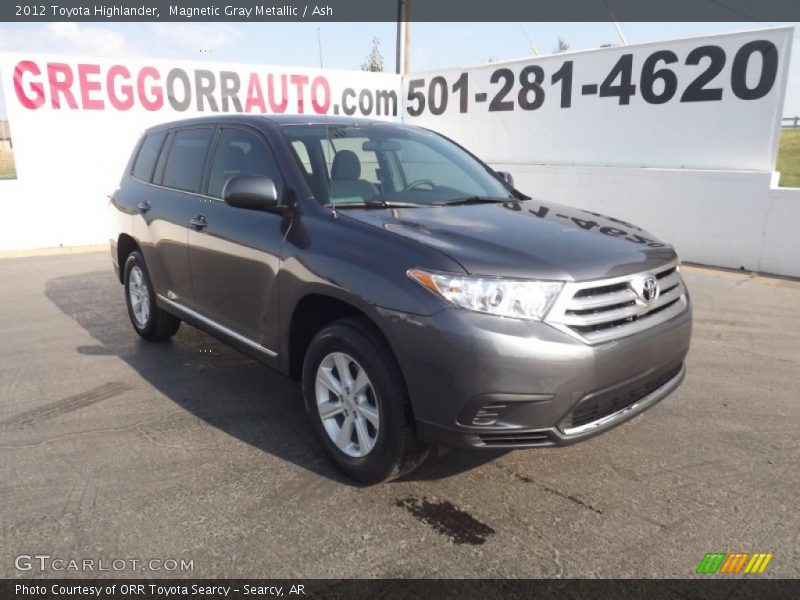Magnetic Gray Metallic / Ash 2012 Toyota Highlander