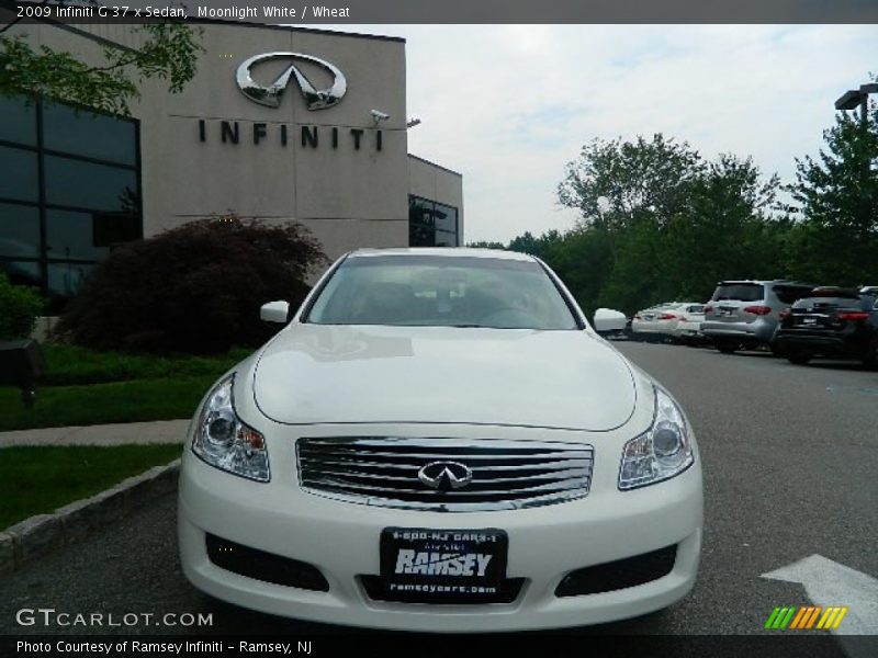 Moonlight White / Wheat 2009 Infiniti G 37 x Sedan