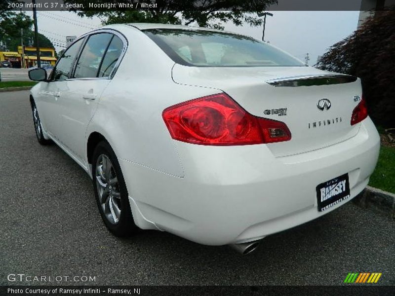 Moonlight White / Wheat 2009 Infiniti G 37 x Sedan