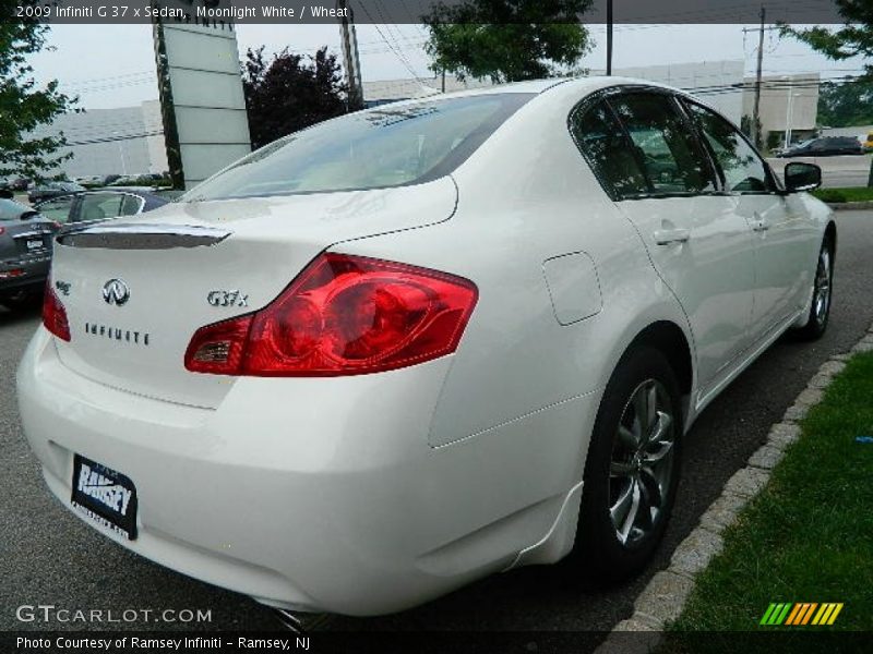Moonlight White / Wheat 2009 Infiniti G 37 x Sedan