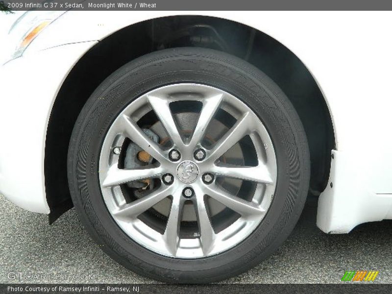 Moonlight White / Wheat 2009 Infiniti G 37 x Sedan
