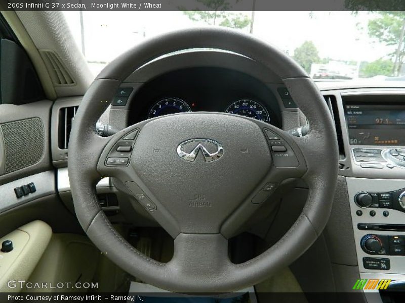 Moonlight White / Wheat 2009 Infiniti G 37 x Sedan
