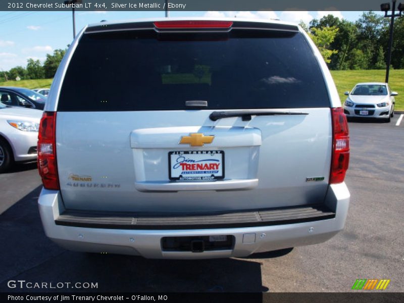 Silver Ice Metallic / Ebony 2012 Chevrolet Suburban LT 4x4