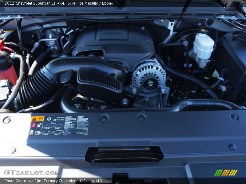 Silver Ice Metallic / Ebony 2012 Chevrolet Suburban LT 4x4