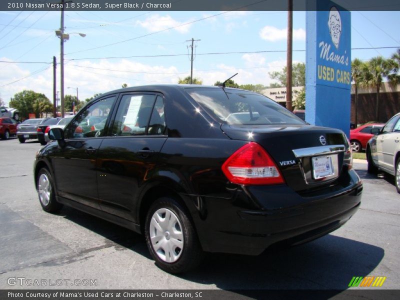 Super Black / Charcoal 2010 Nissan Versa 1.8 S Sedan