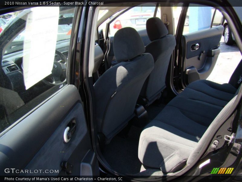 Super Black / Charcoal 2010 Nissan Versa 1.8 S Sedan