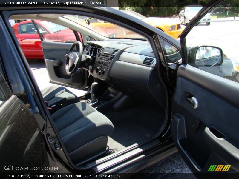 Super Black / Charcoal 2010 Nissan Versa 1.8 S Sedan