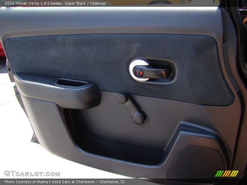 Super Black / Charcoal 2010 Nissan Versa 1.8 S Sedan