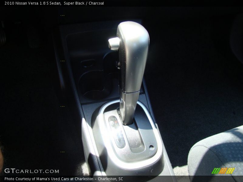 Super Black / Charcoal 2010 Nissan Versa 1.8 S Sedan