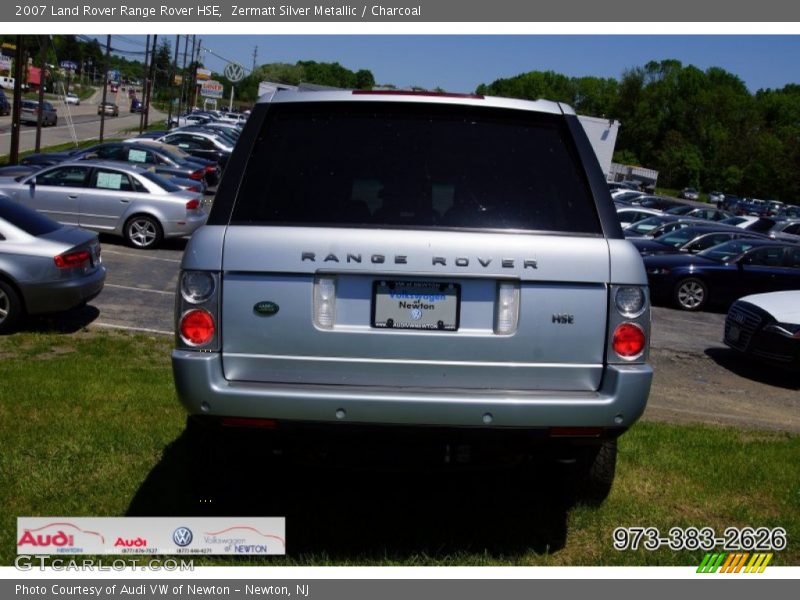 Zermatt Silver Metallic / Charcoal 2007 Land Rover Range Rover HSE