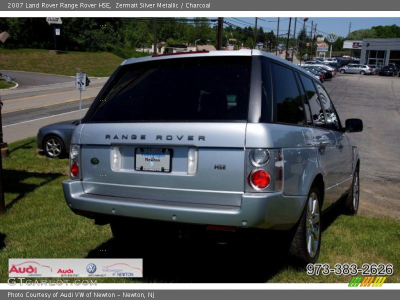 Zermatt Silver Metallic / Charcoal 2007 Land Rover Range Rover HSE