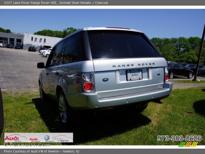 Zermatt Silver Metallic / Charcoal 2007 Land Rover Range Rover HSE
