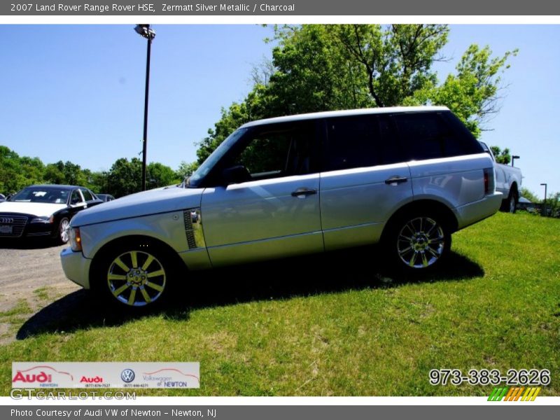 Zermatt Silver Metallic / Charcoal 2007 Land Rover Range Rover HSE