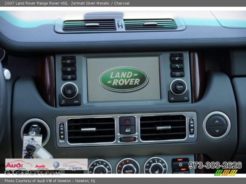 Zermatt Silver Metallic / Charcoal 2007 Land Rover Range Rover HSE