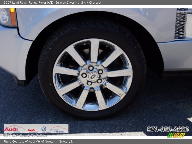 Zermatt Silver Metallic / Charcoal 2007 Land Rover Range Rover HSE