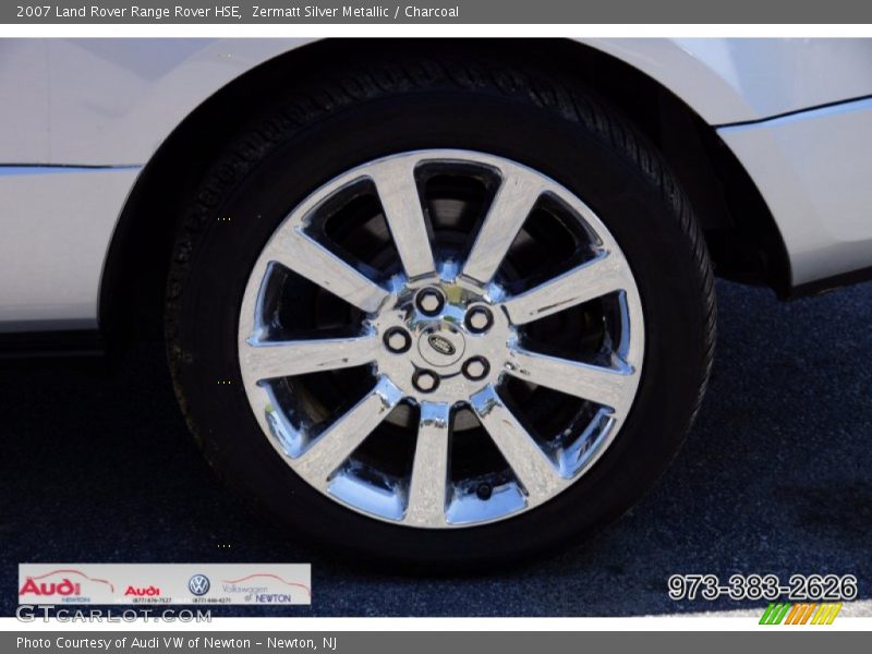 Zermatt Silver Metallic / Charcoal 2007 Land Rover Range Rover HSE