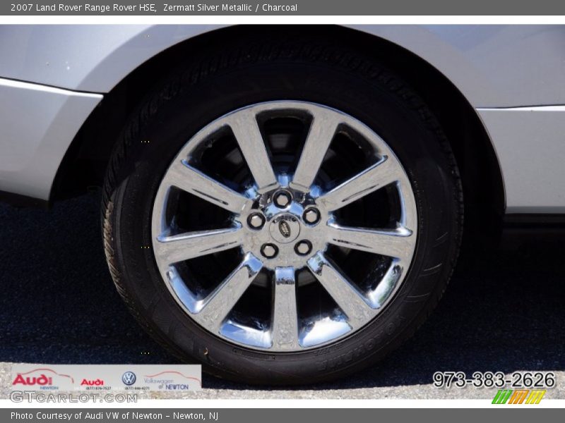 Zermatt Silver Metallic / Charcoal 2007 Land Rover Range Rover HSE
