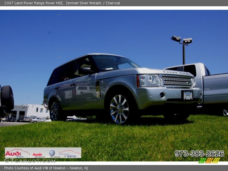 Zermatt Silver Metallic / Charcoal 2007 Land Rover Range Rover HSE