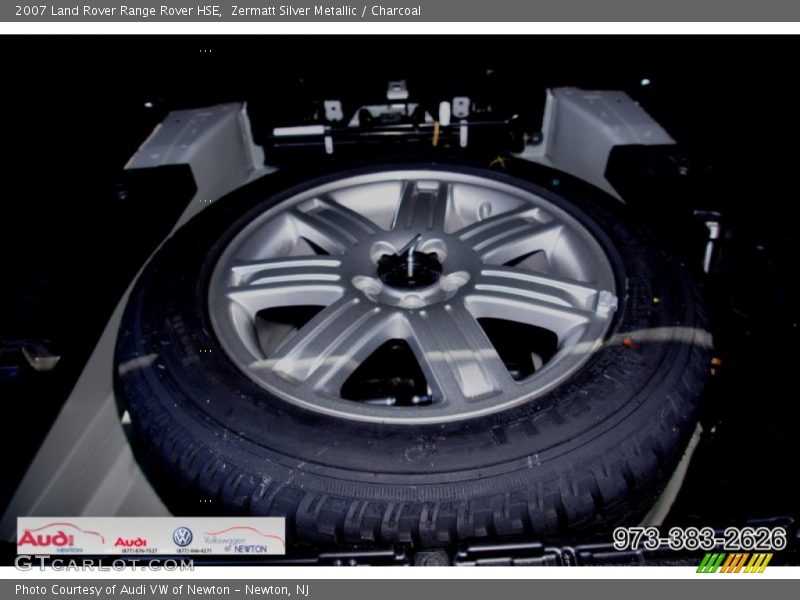 Zermatt Silver Metallic / Charcoal 2007 Land Rover Range Rover HSE