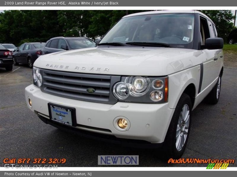 Alaska White / Ivory/Jet Black 2009 Land Rover Range Rover HSE