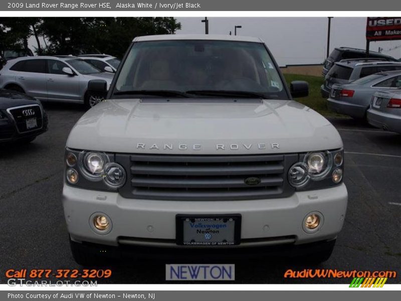 Alaska White / Ivory/Jet Black 2009 Land Rover Range Rover HSE