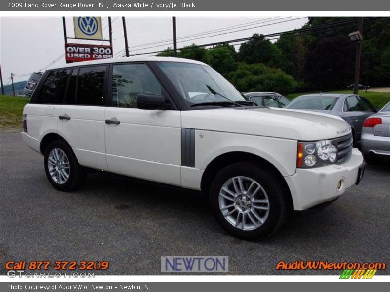 Alaska White / Ivory/Jet Black 2009 Land Rover Range Rover HSE