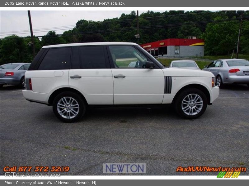 Alaska White / Ivory/Jet Black 2009 Land Rover Range Rover HSE