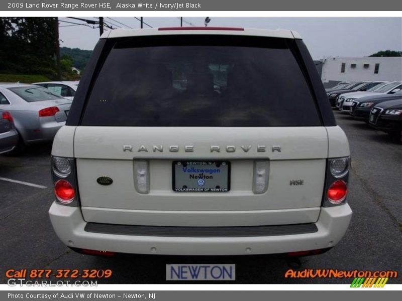 Alaska White / Ivory/Jet Black 2009 Land Rover Range Rover HSE