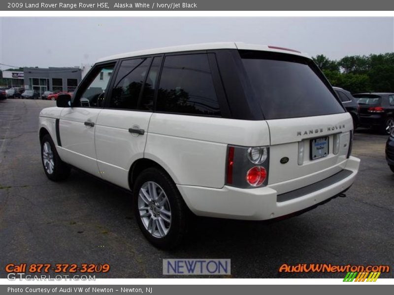 Alaska White / Ivory/Jet Black 2009 Land Rover Range Rover HSE