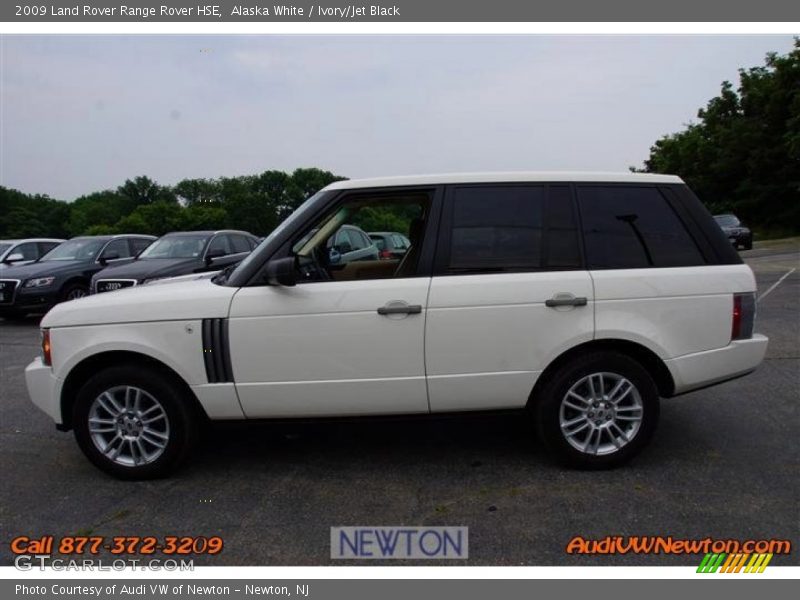 Alaska White / Ivory/Jet Black 2009 Land Rover Range Rover HSE