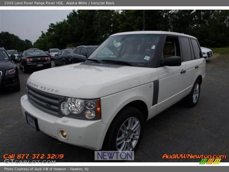 Alaska White / Ivory/Jet Black 2009 Land Rover Range Rover HSE