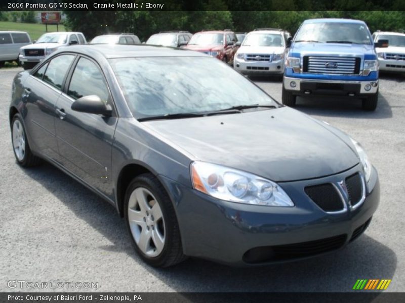 Granite Metallic / Ebony 2006 Pontiac G6 V6 Sedan